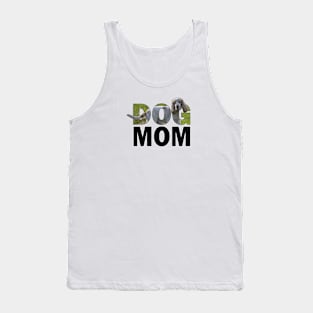 DOG MOM - spaniel oil painting word art Tank Top